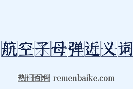 航空子母弹近义词是什么意思的图片